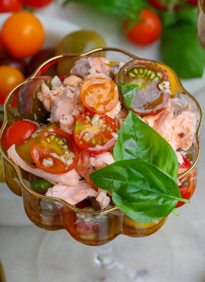 Salmon Tomato Bruschetta