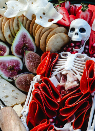Skeleton Halloween Charcuterie Board