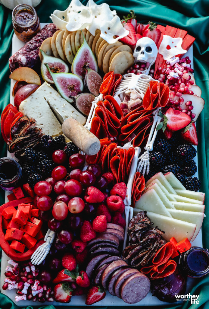 Skeleton Halloween Charcuterie Board