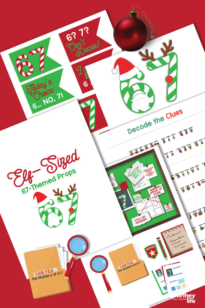 Elf on the Shelf 67 Themed Props Printable